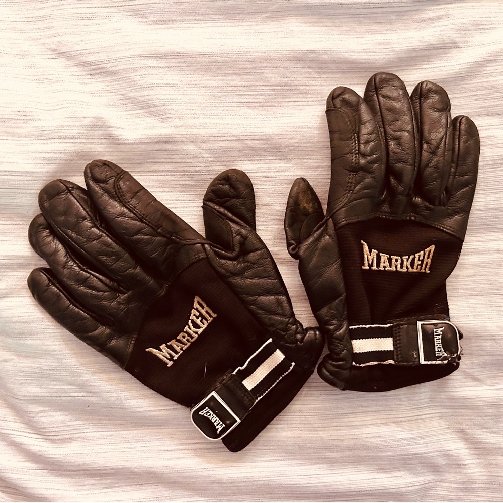 Vintage Marker Spring Skiing Gloves, XS